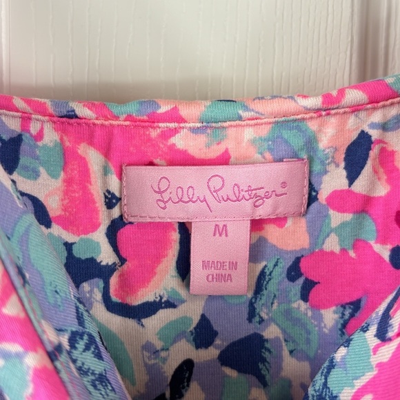 Lilly Pulitzer Dominica dress coco coral crab sz med - Picture 3 of 10